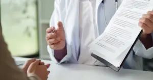 Human vs AI in medical virtual assistance presenting future trends in healthcare operations combining AI and human expertise