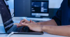 Human vs AI in medical virtual assistance demonstrating how AI improves efficiency through automation and high-volume task handling